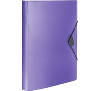 Папка на резинках Attache metallics А4, плотность 800мкм, 40 мм, сиреневый, 1688148