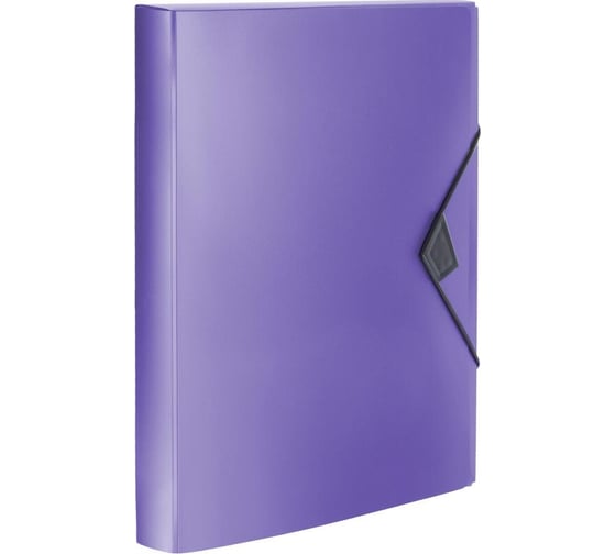 Папка на резинках Attache metallics А4, плотность 800мкм, 40 мм, сиреневый, 1688148 1