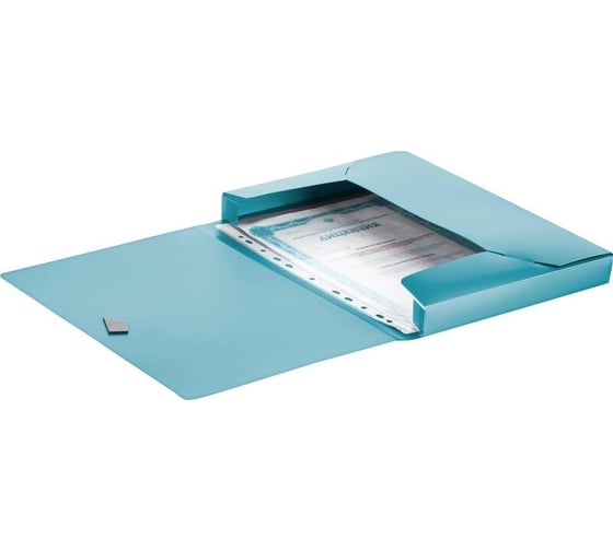 Папка на резинках Attache metallics А4, плотность 800мкм, 40 мм, зеленый, 1688149