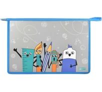 Папка для тетрадей Феникс + Карандаши полипропилен, А4, 33x23.3x5 см, 1 отделение, молния, дно с расширением, УФ-печать 56592