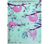 Папка для тетрадей Феникс + Ленивцы полипропилен, А4, 23.5x31 см, 1 отделение, внутренние папки-уголки, УФ-печать 50960