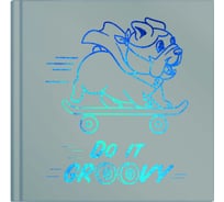 Записная книжка Феникс + Notebook БУЛЬДОЖЕК 105x105 мм 80 листов твердый переплет полноцветная печать тиснение фольгой глянцевая ламинация блок - белый офсет 65 г/кв. м без печати 61548