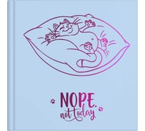 Записная книжка Феникс + Notebook КОТИК ЛЕЖЕБОКА 105x105 мм 80 листов твердый переплет полноцветная печать тиснение фольгой глянцевая ламинация блок - белый офсет 65 г/кв. м без печати 61545
