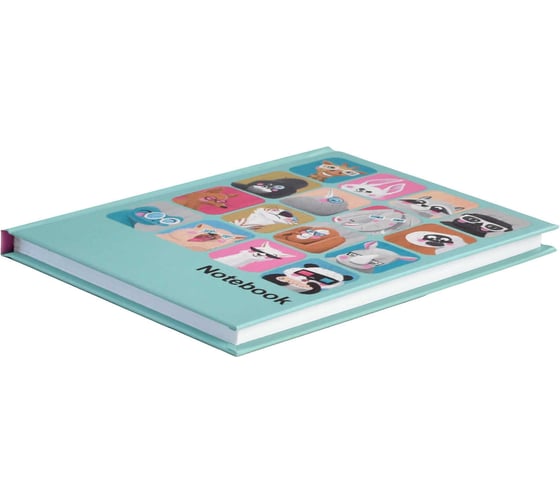 Записная книжка Феникс + Notebook МОРДАШКИ 120x170 мм 80 листов твердый переплет полноцветная печать УФ-лак выборочный матовая ламинация 65 г/кв. м печать в одну краску клетка недатированный 61482