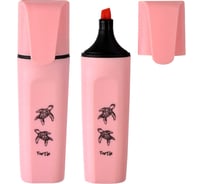 Текстовыделитель Феникс + 12 ЧЕРЕПАШКИ цвет: розовый 105x27x17 мм материал корпуса: полипропилен форма наконечника: скошенная материал наконечника: фибра 58687