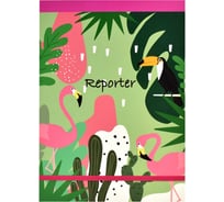 Записная книжка Феникс + А5+ 100 листов ФЛАМИНГО, застежка-резинка обложка - мелованный картон 190 г/кв. м внутренний блок - белый офсет точка 50681