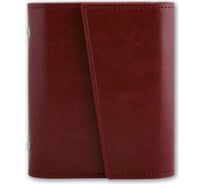 Визитница Феникс + Сариф бордовый 120x100 мм, 12 односторонних карманов, ПВХ, застежка - скрытая кнопка 45299