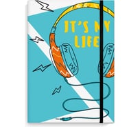 Записная книжка Феникс + Это моя жизнь В РИТМЕ МУЗЫКИ 170х215 мм 192 страницы 1 лист с цветными наклейками обложка - твердый переплет под матовой пленкой скрытый гребень резинка печать внутр