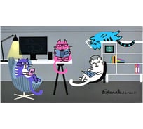 Недатированный еженедельник Феникс+ ОФИСНЫЕ РАБОТНИКИ 165x90 мм, 64 л, твёрдый переплёт, УФ-лак выборочный , матовая ламинация, блок - белый офсет 65 г/м2, печать в одну краску 58286
