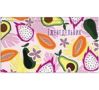 Недатированный еженедельник Феникс+ ТУТТИ ФРУТТИ 165x90 мм, 64 л, твёрдый переплёт, УФ-лак выборочный , матовая ламинация, блок - белый офсет 65 г/м2, печать в одну краску 58285