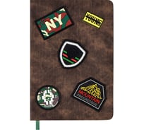 Записная книжка Феникс + 20 СОФТ-ТАЧ ДЖИНС КОРИЧНЕВЫЙ А5 210x145 192 страницы твердый переплет белый офсет 70 г/кв. м одна краска клетка ниткошвейный закладка: одно ляссе ПЭТ-пакет 47678