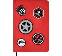 Записная книжка Феникс + 20 КАНВАС КРАСНЫЙ А5 210x145 192 страницы твердый переплет белый офсет 70 г/кв. м одна краска клетка ниткошвейный закладка: одно ляссе ПЭТ-пакет 47677