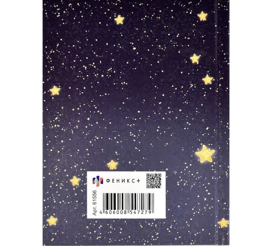 Записная книжка Феникс + ЗВЕЗДОЧЕТ А6 117x151 мм 48 листов твердый переплет полноцветная печать глянцевая голографическая ламинация 65 г/кв. м одна краска линия 61556