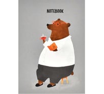 Записная книжка Феникс + ЧАЕПИТИЕ А6+ 120x165 мм 96 листов клеевое скрепление полноцветная печать ламинация софт-тач вельвет блок - белый офсет 65 г/кв. м 61510