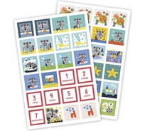 Планинг Феникс+ ПЛАНИРУЮ САМ! 500x330 мм, обложка - мелованная бумага 170 г/м2, глянцевая ламинация, 2 страницы с многоразовыми наклейками 53282