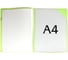 Папка для документов Феникс + Зеленый А4, 31.2x23.3x0.8 см, 1 отделение, 6 впаянных файлов с уголками, с держателями для уголков 53245 4