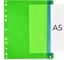 Папка для документов Феникс + Зеленый полипропилен, А5, 25.5x21 см, 1 отделение, гибкая молния, контрастный цвет пластика и молнии, перфорация 48210 2