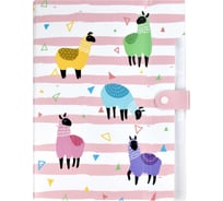 Папка для документов Феникс + АЛЬПАКИ полипропилен, А4, 32.5x22x1.7 см, 8 отделений, кнопка, дно с расширением, УФ-печать 48309