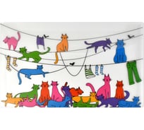 Папка для документов Феникс + КОШКИ полипропилен, 25x15 см, 1 отделение, клапан, УФ-печать 53252