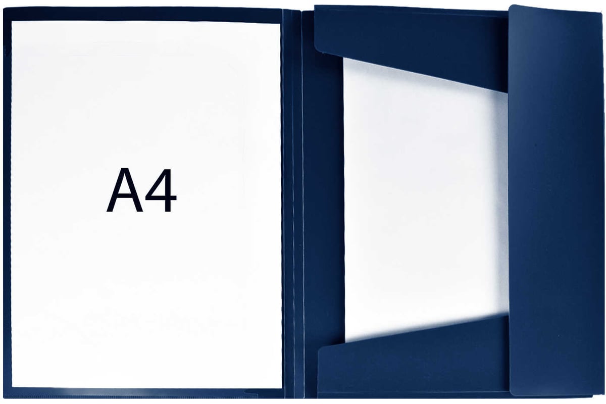 Папка для документов Феникс + ГЕРБ СИНИЙ полипропилен, А4, 32x24x0.8 см ...