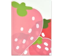 Папка для документов Феникс + КЛУБНИКА полипропилен, А4, 22x31 см, 1 отделение, 3 фигурных разделителя, УФ-печать 52584