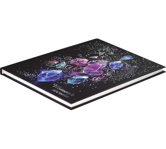 Записная книжка женщины Феникс + БЛЕСК А5 140x200 мм 80 листов твердый переплет 7БЦ полноцветная печать тиснение фольгой матовая ламинация блок - белый офсет 65 г/кв. м печать в две краски 58147