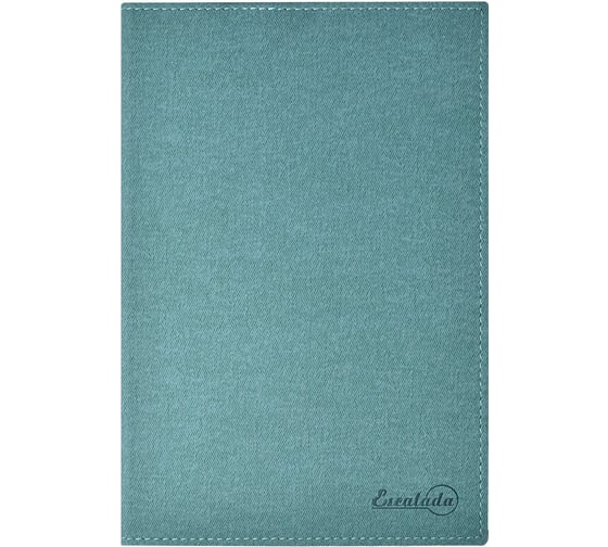 Записная книжка Феникс + А5 15 ДЖИНС РОЗОВЫЙ+БИРЮЗОВЫЙ кожзам 146x211 мм 160 листов мягкий переплет белый офсет 70 г/кв. м блинтовое тиснение 50779
