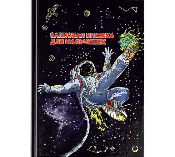 Записная книжка для мальчишек Феникс + КОСМОСПОРТ А5 145x205 мм 64 листа твердый переплет глянцевая ламинация блок - белый офсет 80 г/кв. м полноцветная печать 59658 1