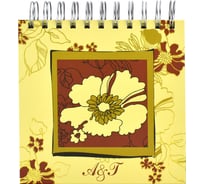 Телефонная книжка Феникс + ЦВЕТОК 150x150 53 листа 14 алфавитный разделитель тиснение 15923