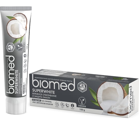 Зубная паста Biomed SUPERWHITE/СУПЕРВАЙТ 100 г 112.03018.0101 1