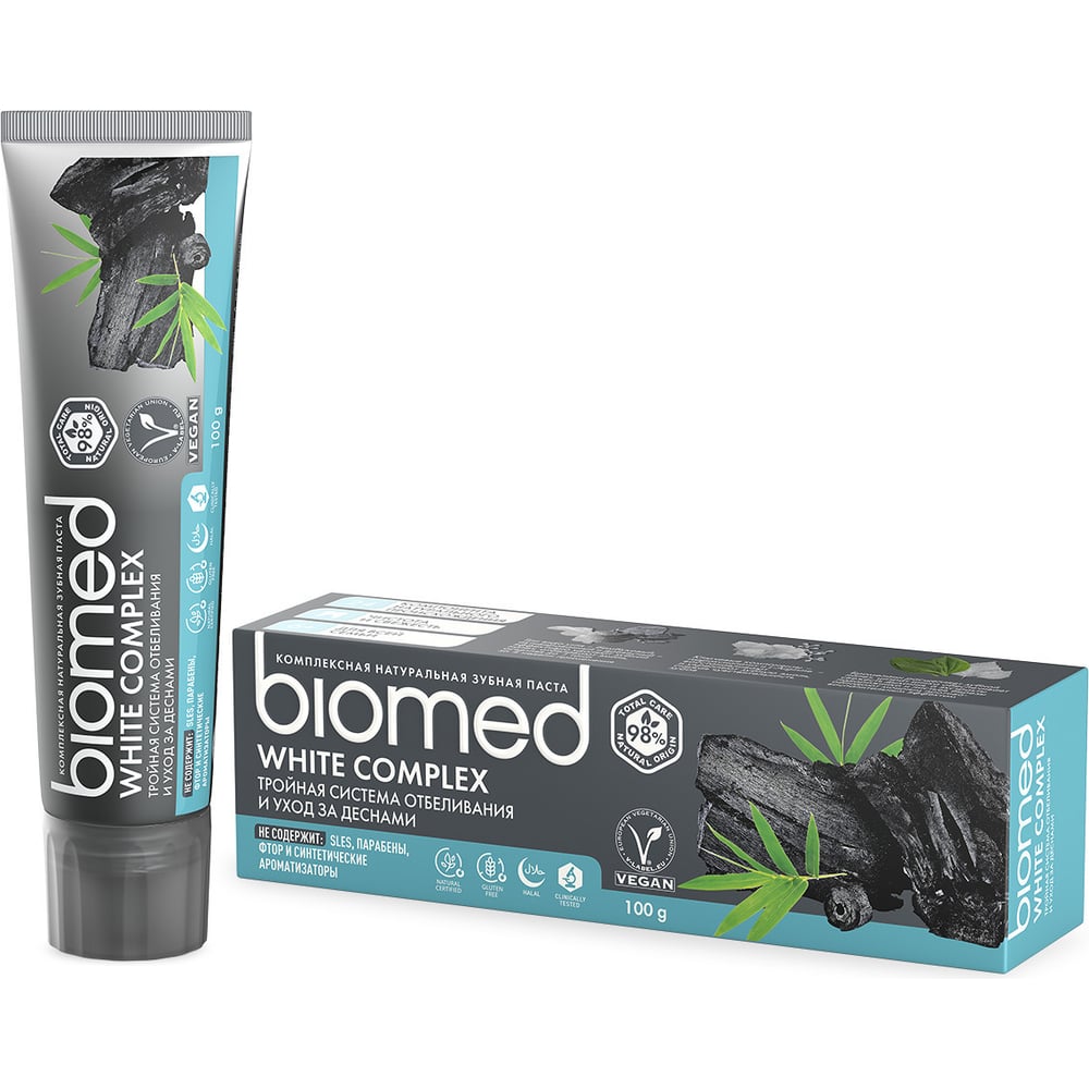 Зубная паста Biomed WHITE COMPLEX/ВАЙТКОМПЛЕКС 100 г 112.03136.0101 ...