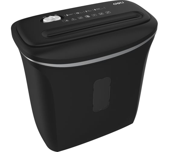 Уничтожитель бумаг DELI e9945 p-4, 4x30 мм, 6 листов одновременно, 12 л 103606