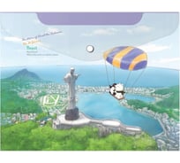 Папка-конверт COMIX География на кнопке А5 Бразилия 12 шт в упаковке A1854 BR