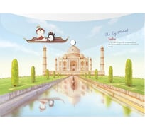 Папка-конверт COMIX География на кнопке А5 Индия 12 шт в упаковке A1854 IN