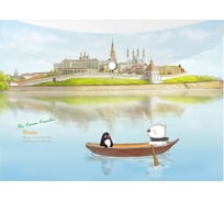 Папка-конверт COMIX География на кнопке А5 Казань Кремль 12 шт в упаковке A1854 KK