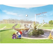 Папка-конверт COMIX География на кнопке А5 Петергоф 12 шт в упаковке A1854 PH