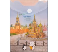 Папка-конверт COMIX География на кнопке А6 Москва Собор Василия Блаженного 12 шт в упаковке A1856 MC