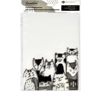 Папка-разделитель для записной книжки Феникс+ КОТЫ полипропилен, 3 шт, в наборе, формат А5, 21x16 см, одно отделение, перфорация, УФ-печать 48313
