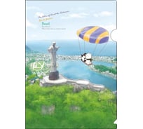 Папка-уголок COMIX География А4 Бразилия 10 шт в упаковке A7590 BR