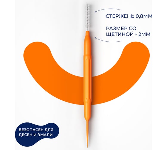 Межзубные ершики + зубочистка BEIBER 16 шт. Toothbrushes(16)