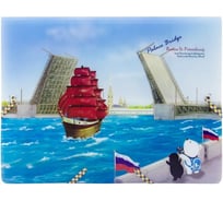 Папка COMIX География на резинках А4 Санкт-Петербург Дворцовый Мост A7587 PB