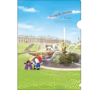 Папка-уголок COMIX География А4 Петергоф 10 шт в упаковке A7590 PH