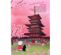 Папка-уголок COMIX География А4 Япония 10 шт в упаковке A7590 JP