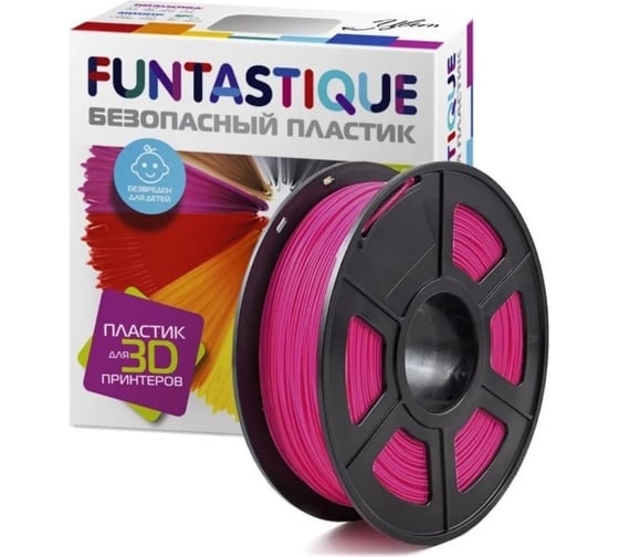 Пластик в катушке FUNTASTIQUE petg, 1.75 мм, 1 кг, малиновый PETG-1KG-RB 1