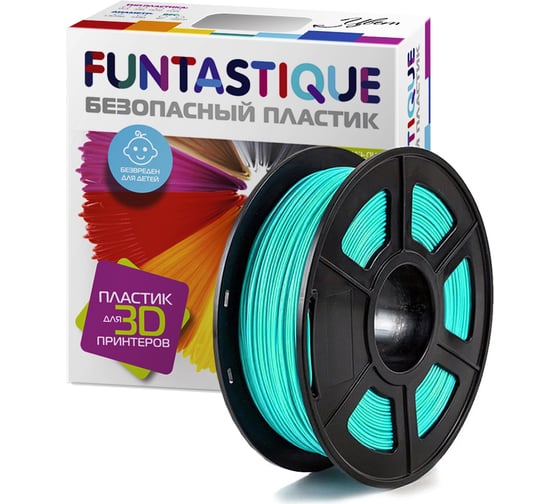 Пластик в катушке FUNTASTIQUE petg, 1.75 мм, 1 кг, голубое небо PETG-1KG-BS