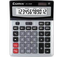 Калькулятор COMIX 12-разрядный, серебристый, двойная память, 190x148 мм CS-3122