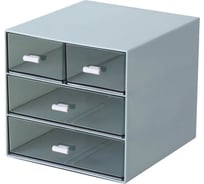 Подставка для канцелярских принадлежностей COMIX на 4 отделения, настольная, голубой B2278 BU