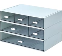 Подставка для канцелярских принадлежностей COMIX на 6 отделений, голубой B2274 BU