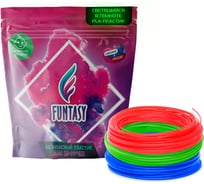 Funtasy Набор светящегося pla-пластика для 3d-ручек 3 цвета по 5 метров PLAF-SET-3-5