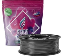 Пластик в катушке Funtasy  pla,1.75 мм,1 кг, цвет мокрый асфальт PLA-1KG-WA-1